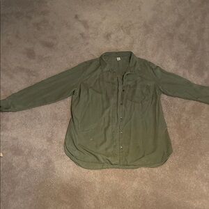 Old Navy Women’s Forest Green Shirt Jacket
